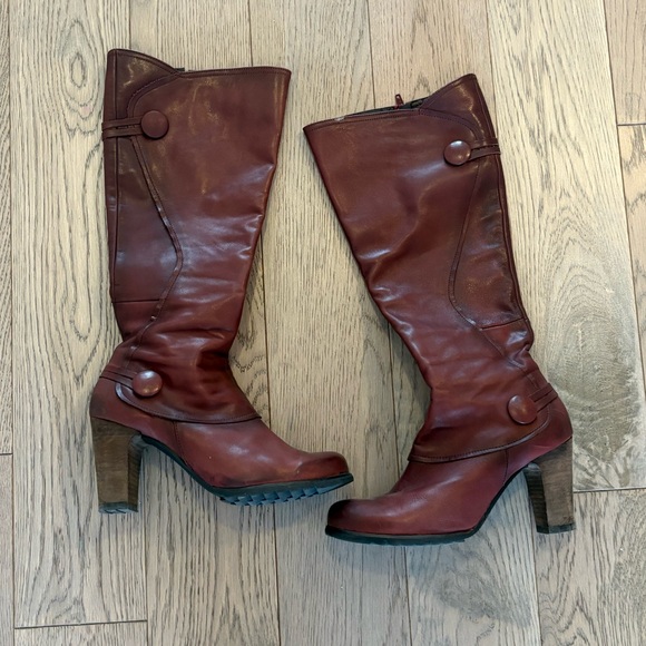 Miz Mooz Shoes - Miz Mooz Burgundy Heeled Boots